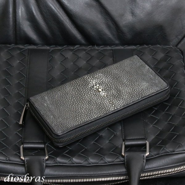 画像14: 財布 ラウンドファスナー メンズ レディース 本革 カットスティングレー エイ革  大容量 ラウンドファスナー ウォレット ガルーシャ ラウンド ジッパー ＺＩＰＰＥＲ 財布 ヌメ革 レザーウォレット ロングウォレット バイカー 長財布 牛革 紳士 婦　VALENA-ヴァレナ-