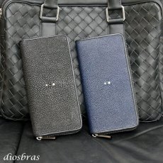 画像12: 財布 ラウンドファスナー メンズ レディースマルチカラーファスナー 本革 カットスティングレー エイ革  大容量 ラウンドファスナー ウォレット ガルーシャ ラウンド ジッパー ＺＩＰＰＥＲ 財布 ヌメ革 レザーウォレット ロングウォレット バイカー 長財布 牛革 紳士 婦　VALENA-ヴァレナ- (12)