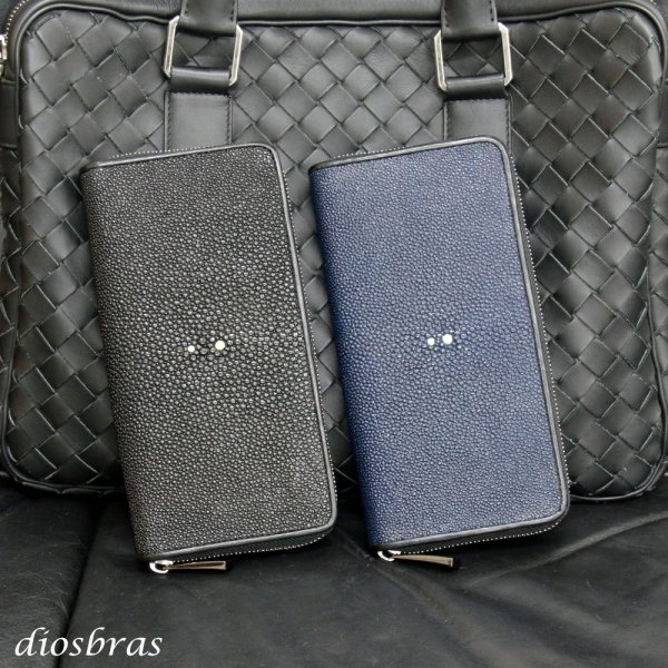 画像12: 財布 ラウンドファスナー メンズ レディースマルチカラーファスナー 本革 カットスティングレー エイ革  大容量 ラウンドファスナー ウォレット ガルーシャ ラウンド ジッパー ＺＩＰＰＥＲ 財布 ヌメ革 レザーウォレット ロングウォレット バイカー 長財布 牛革 紳士 婦　VALENA-ヴァレナ-