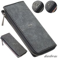 財布 スティングレイ ガルーシャ 財布 スティングレー エイ革 ラウンドファスナー メンズ レディース 本革 スティングレー ラウンド ジッパー 財布 ヌメ革 レザーウォレット ロングウォレット  長財布 牛革 紳士 婦人 マルチカラー スティングレイ