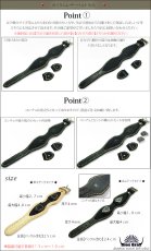 画像2: 【diosbras-ディオブラス-】本革 極厚　サドルレザー　ベルトのみ　バイカーズ　ウォッチベルト　牛革　時計　ベルト　ターコイズ　Mサイズ　ヌメ革　バイカー　コンチョ【SA】 (2)