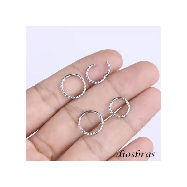 画像2: フープ リング ボディーピアス ステンレス 16G 16ゲージ 鼻ピア ス 軟骨ピアス つけっぱなし ト ラガス 耳たぶ 舌ピ へそピアス インダストリアル