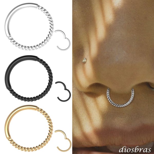 画像1: フープ リング ボディーピアス ステンレス 16G 16ゲージ 鼻ピア ス 軟骨ピアス つけっぱなし ト ラガス 耳たぶ 舌ピ へそピアス インダストリアル