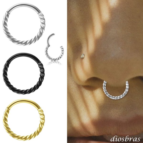 画像1: フープ リング ボディーピアス ステンレス 16G 16ゲージ 鼻ピア ス 軟骨ピアス つけっぱなし ト ラガス 耳たぶ 舌ピ へそピアス インダストリアル