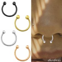 フープ　リング サーキュラーバーベル ボディーピアス ロープ ねじり ステンレス メンズ 16G 16ゲージ 鼻ピアス　軟骨ピアス つけっぱなし トラガス 軟骨ピアス ボディーピアス 耳たぶ 舌ピ へそピアス インダストリアル ファーストピアス セカンドピアス