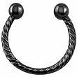 画像5: フープ　リング サーキュラーバーベル ボディーピアス ロープ ねじり ステンレス メンズ 16G 16ゲージ 鼻ピアス　軟骨ピアス つけっぱなし トラガス 軟骨ピアス ボディーピアス 耳たぶ 舌ピ へそピアス インダストリアル ファーストピアス セカンドピアス (5)