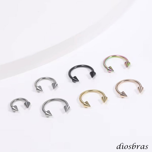 画像6: ボディピアス 16G サーキュラーバーベル コーンヘッド 軟骨 ピアス ボディピ サージカルステンレス 16ゲージ つけっぱなし トラガス 軟骨ピアス ボディーピアス 耳たぶ 舌ピ へそピアス インダストリアル ファーストピアス セカンドピアス ボディーピアス 片耳 軟骨用 かわい (6)