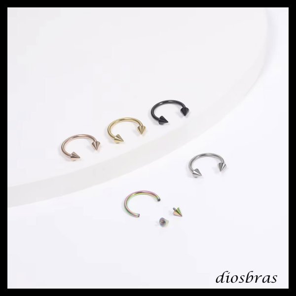 画像4: ボディピアス 16G サーキュラーバーベル コーンヘッド 軟骨 ピアス ボディピ サージカルステンレス 16ゲージ つけっぱなし トラガス 軟骨ピアス ボディーピアス 耳たぶ 舌ピ へそピアス インダストリアル ファーストピアス セカンドピアス ボディーピアス 片耳 軟骨用 かわい