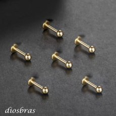画像5: ボディピアス キャッチ 16G チャーム ラブレット 軟骨ピアス トラガス ピアス つけっぱなし ヘリックス ヘリックスピアス サージカルステンレス 金属アレルギー対応 ファーストピアス メンズ ラブレットスタッド 定番 片耳用 なんこつぴあす ボディーピアス (5)