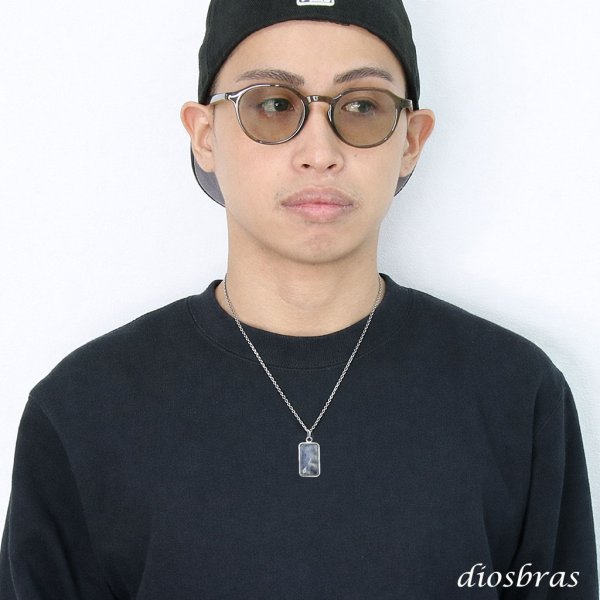 画像3: 一点物 ムーンストーン ブルームーンストーン ペンダント ネックレス シルバー９２５ ナバホ 四角 