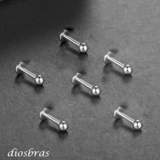 画像3: ボディピアス キャッチ 16G チャーム ラブレット 軟骨ピアス トラガス ピアス つけっぱなし ヘリックス ヘリックスピアス サージカルステンレス 金属アレルギー対応 ファーストピアス メンズ ラブレットスタッド 定番 片耳用 なんこつぴあす ボディーピアス (3)