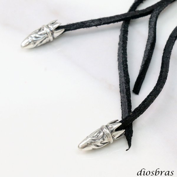 画像2: エンドパーツ２個セット アラベスク チョーカー作成用 カスタム オリジナル作成用 アクセサリーパーツ クロス プレーン キーフック チェーン フック  シルバー シルバー925 パーツ アクセサリー ハンドメイド パーツ  ゴシック アラベスク