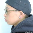 画像2: グリーン ターコイズ ピアス  本物シルバー925  ピアス 片方 トルコ石 ナバホ ネイティブアメリカン インディアン ジュエリー ワンポイント パワーストーン ピアス片耳 片方販売ピアス メンズ レディース 6 5mm メール便なら送料無料 (2)