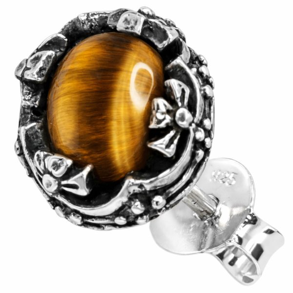 画像11: ピアス ブラックスター ムーンストーン ターコイズ アラベスク 王冠 クラウン クロス 十字架 ダイオプサイト ワンポイント ゴシック 本物シルバー925  ピアス 片方 パワーストーン ピアス片耳 片方販売ピアス メンズ レディース メール便なら送料無料