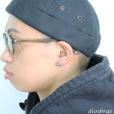 画像3: ターコイズ ピアス 本物シルバー925  ピアス 片方 パワーストーン ピアス片耳 片方販売ピアス メンズ レディース ネイティブ インディアンジュエリー ロープ 縄 (3)