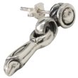 画像6: メンズピアス  シルバーアクセサリー  シルバーピアス  バラ売り 片耳のみ  シャープでキレイめハードな横顔に シルク リンク  メンズ アクセサリー ピアス クロス 十字架  (6)