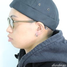 画像3: ジルコニア リング フープ シルバー９２５ ピアス メンズ レディース ピアス イヤリング アクセサリー フープ シルバー９２５ 片方ピアス メンズ レディース 12mm (3)
