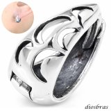 フープピアス アラベスク ゴシック ピアス リング ピアスリリー リング シルバー９２５ ピアス メンズ レディース アクセサリー フープ シルバー９２５ 片方ピアス メンズ レディース 12mm