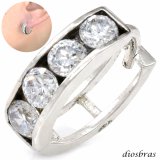 ジルコニア リング フープ シルバー９２５ ピアス メンズ レディース ピアス イヤリング アクセサリー フープ シルバー９２５ 片方ピアス メンズ レディース 12mm