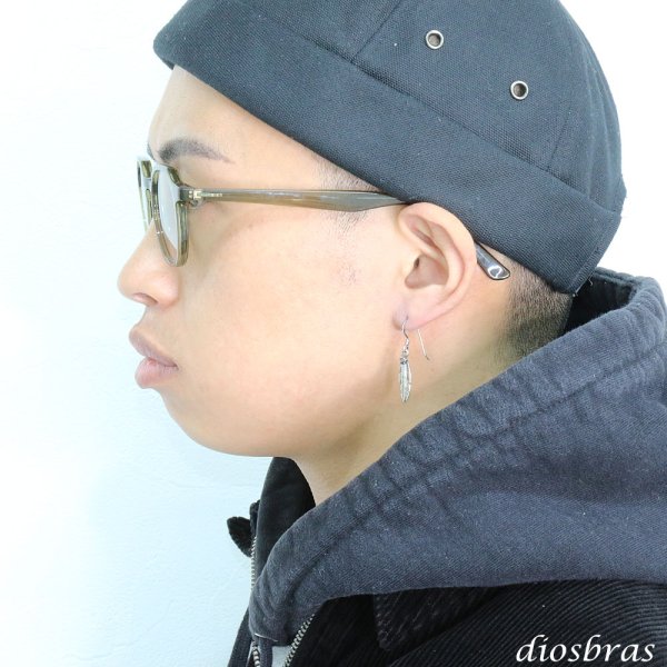 画像2: メンズピアス  シルバーアクセサリー  シルバー925 ピアス  バラ売り 片耳のみ  ターコイズ　イミテーション オパール 赤珊瑚 パウアシェル　シェル イーグル ドロップピアス