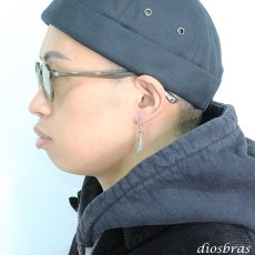 画像6: メンズピアス  シルバーアクセサリー  シルバー925 ピアス  バラ売り 片耳のみ  ターコイズ　イミテーション オパール 赤珊瑚 パウアシェル　シェル イーグル ドロップピアス (6)