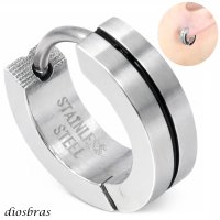 ステンレス フープピアス シルバー 金属アレルギー対応 メタル素材 シンプル 小さめ フープ ループ リング 輪っか ピアス  メンズ アクセサリー レディース 中折れ式 13mm