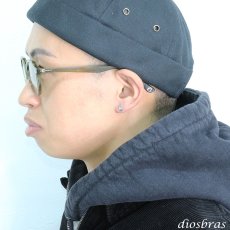 画像3: オパール ピアス イミテーションオパール ワンポイント しずく 雫 本物シルバー925  ピアス 片方 パワーストーン ピアス片耳 片方販売ピアス メンズ レディース イヤリング (3)