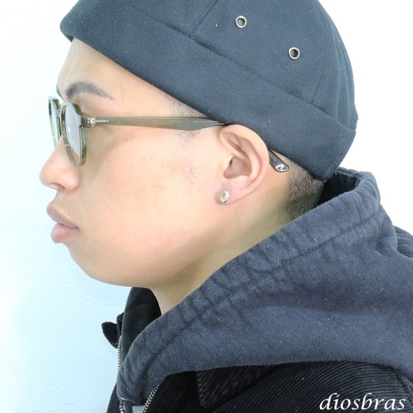 画像3: シトリン ピアス シルバー925  ピアス 丸 片方 パワーストーン ピアス片耳 片方販売ピアス メンズ レディース ワンポイント