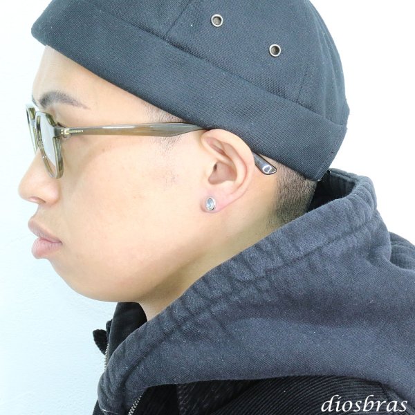 画像3: ムーンストーン ピアス　ブルームーンストーン　本物シルバー925/　ピアス 丸 片方 パワーストーン/ピアス片耳・片方販売ピアス メンズ レディース