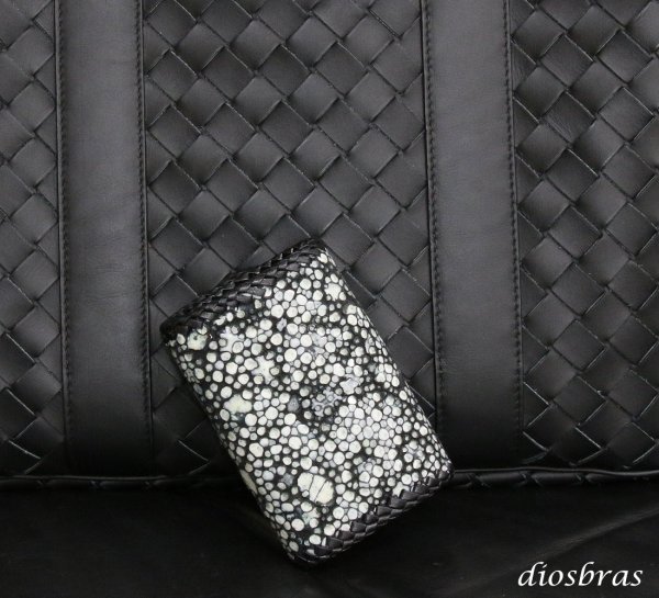 画像8: キーケース　6連　ガルーシャ　スティングレイ メンズ レディース 本革 スティングレー スター エイ革 梅花皮 かいらぎ イバラエイ  スタースティングレー バイカー 牛革 ハンドメイド 三つ折り財布 財布 レザーウォレット ウォレット バイカー ハーフウォレット