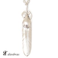 シルバー925素材 フェザー トップ ハートフェザー フェザーネックレス ハンドメイドネックレス インディアンジュエリー ネイティブ シルバー925ペンダント フェザー イーグル  パーツ ネックレス メンズ レディース 大