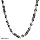 ネックレス チェーン ネックレスチェーン　クロス 十字架　太陽神　サンマーク　メンズ レディース シルバーネックレス シルバー925 アラベスク クロス 十字架 スクエアデザイン ネックレスチェーン シルバー925 