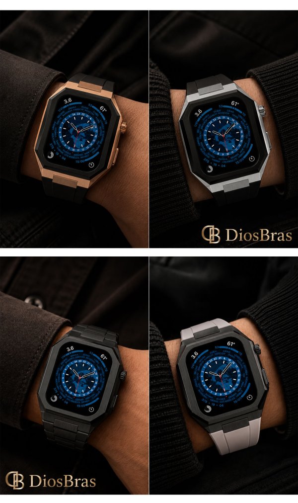 画像26: apple watch アップルウォッチ  バンド ステンレス ケース　カバー 一体型 バンド ラバー 高級ベルト ケースバンド メンズ ベルト ステンレス 44mm 40mm 41mm 45mm 一体型 おしゃれ 腕時計 プレゼント クロコダイル レザーストラップ  Series4/5/6/7/8/9/10/SE