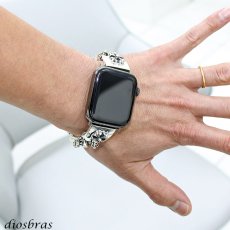 画像3: アップルウォッチ  シルバー925 バンド  ブレス　クロス　十字架  メンズ apple watch  高級 一体型 　高級ベルト ベルト 44mm 45mm  46mm 49mm シリーズ10  おしゃれ (3)