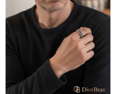 画像3: クロス チェーン 喜平 フリーサイズ リング　シルバー925 シルバーリング  メンズ クロス 十字架 シンプルクロス  スターリングシルバー ゴシック 指輪 ring silver925 銀 シルバーアクセサリー 男性 女性 レディース (3)