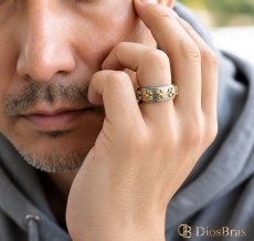 画像5: ステンレス  リング 回転式 スピナー リング クロス　十字架　ゴールド  シルバー 金属アレルギー対応 光沢 ゴールド 金 リング アクセサリー メンズ レディース (5)