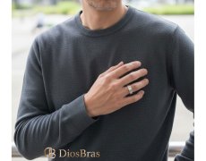 画像6: ステンレス  リング  エッジライン リング シルバー 金属アレルギー対応 光沢 リング アクセサリー メンズ レディース (6)