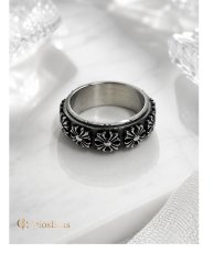 画像7: ステンレス  リング 回転式 スピナー リング クロス　十字架　ゴールド  シルバー 金属アレルギー対応 光沢 ゴールド 金 リング アクセサリー メンズ レディース (7)