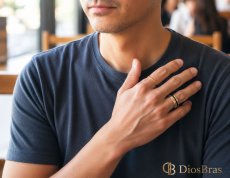 画像6: ステンレス  リング 回転式 スピナー リング ローマ字  シルバー 金属アレルギー対応 光沢 ゴールド 金 リング アクセサリー メンズ レディース (6)