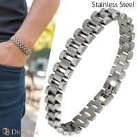 ステンレス チェーンブレスレット　ウォッチリンクブレス アンカー チェーン ブレスレット シンプル　シルバーメンズ レディース 女性 腕輪 金属アレルギー対応