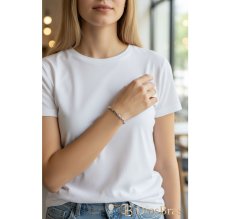 画像2: ステンレス チェーン ブレスレット コイン  シンプル マリーナ　 シルバーメンズ レディース 女性 腕輪 金属アレルギー対応 (2)