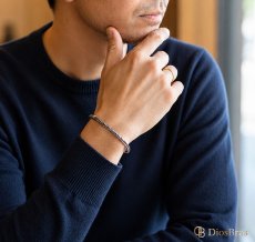 画像2: ステンレス チェーンブレスレット　バリチェーン アンカー チェーン ブレスレット シンプル  シルバーメンズ レディース 女性 腕輪 金属アレルギー対応 (2)