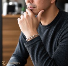 画像5: ステンレス 馬蹄 シルバー925 フック デザインチェーン チェーン ブレスレット シンプル    シルバーメンズ レディース 女性 腕輪 金属アレルギー対応 (5)