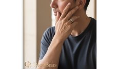 画像4: ２連ステンレス  リング  チェーン リンク シルバー 金属アレルギー対応 光沢 リング アクセサリー メンズ レディース (4)