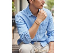 画像2: ステンレス Uリンク　馬蹄  チェーン ブレスレット シンプル マリーナ　ロロマリーナ  ゴールド シルバーメンズ レディース 女性 腕輪 金属アレルギー対応 (2)