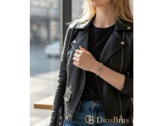 画像3: 薔薇　ローズ　ブレスレット ダブルクリップ シルバー925 ステンレス 馬蹄 シルバー925 フック デザインチェーン シルクリンク チェーン ブレスレット (3)
