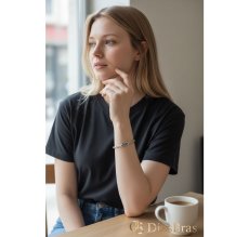 画像9: 薔薇　ローズ　ブレスレット ダブルクリップ シルバー925 ステンレス 馬蹄 シルバー925 フック デザインチェーン シルクリンク チェーン ブレスレット (9)