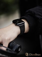 画像6: アップルウォッチ バンド  ベルト apple watch ステンレス バンド 49mm 44mm/45mm/46ｍｍ ULTRA ウルトラ バンド ベルト  高級  バタフライバックル ブラック オレンジ メンズ  スポーツ   6 /7/8/9/10/11/ULTRA/SE ステンレススチール (6)
