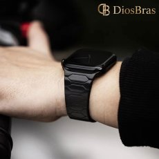 画像9: アップルウォッチ バンド  ベルト apple watch ステンレス バンド 49mm 44mm/45mm/46ｍｍ ULTRA ウルトラ バンド ベルト  高級  バタフライバックル ブラック オレンジ メンズ  スポーツ   6 /7/8/9/10/11/ULTRA/SE ステンレススチール (9)