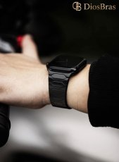 画像2: アップルウォッチ バンド  ベルト apple watch ステンレス バンド 49mm 44mm/45mm/46ｍｍ ULTRA ウルトラ バンド ベルト  高級  バタフライバックル ブラック オレンジ メンズ  スポーツ   6 /7/8/9/10/11/ULTRA/SE ステンレススチール (2)